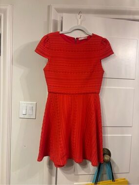 alice and olivia peplum dress red Alice + Olivia Ember Peplum Dress